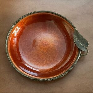 Evans Trinket Dish Authentic Hand Enameled